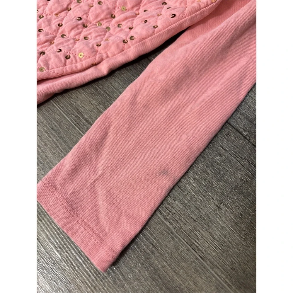 Gymboree Girls‎ Pink Sparkle Quilted Ice Skater Dress Long Sleeve Size 5-6